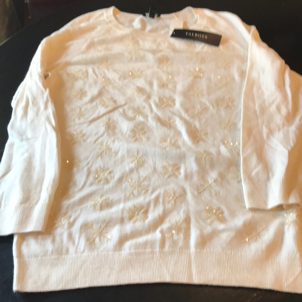 NWT Small Talbots Cream Women’s Soft Sweater  💥